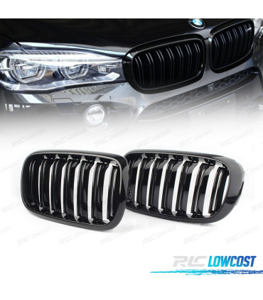 CALANDRES BMW X5 F15 13-20 X6 F16 14- LOOK M NOIR BRILLANT