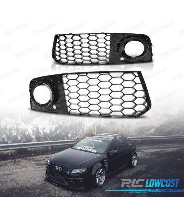GRILLES FEUX ANTIBROUILLARD POUR AUDI A4 B8 08-10