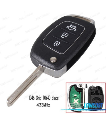 KIT CLÉS POUR HYUNDAI IX35 IX25 IX45 ELANTRA SANTA FE