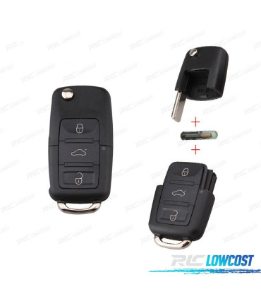 KIT CLÉS VOLKSWAGEN VW SHARAN 95-05 PASSAT 02-05 POLO 02-09 CADDY 04-11 EOS 06-11 GOLF 04-09 GOLF P