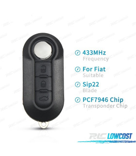 KIT CLÉS COMPLET FIAT 500 PANDA PUNTO BRAVO GRANDE PUNTO