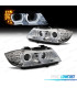 PHARES XÉNON ANGEL EYES + LED CLIGNOTANT BMW E90 E91 LCI 08-12 FOND CHROMÉ