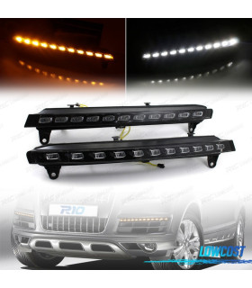 KIT FEUX DIURNES LED DRL + CLIGNOTANT AUDI Q7 2006 2007 08-09