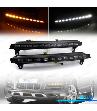 KIT FEUX DIURNES LED DRL + CLIGNOTANT AUDI Q7 2006 2007 08-09