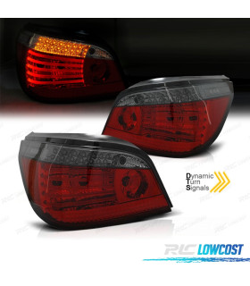 FEUX ARRIÈRE BMW E60 03-07 CLIGNOTANTS DYNAMIQUES LED FUMÉ ROUGE