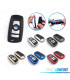COQUES CLÉ BMW CARRÉ CHROMÉ ET NOIR