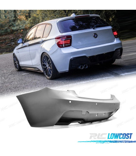 PARE CHOCS ARRIÈRE BMW F20 F21 11-15 LOOK M PERFORMANCE DOUBLE SORTIE GAUCHE PDC