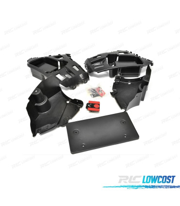 PARE CHOCS ARRIÈRE BMW F20 F21 11-15 LOOK M PERFORMANCE DOUBLE SORTIE GAUCHE PDC