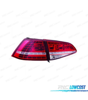 FEUX ARRIÈRE VOLKSWAGEN VW GOLF VII LIMOUSINE 12-17 LED ROUGE BLANC