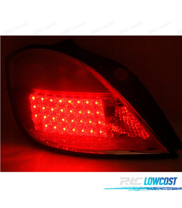 FEUX ARRIÈRE POUR OPEL ASTRA H 04-09 5P LED ROUGE BLANC