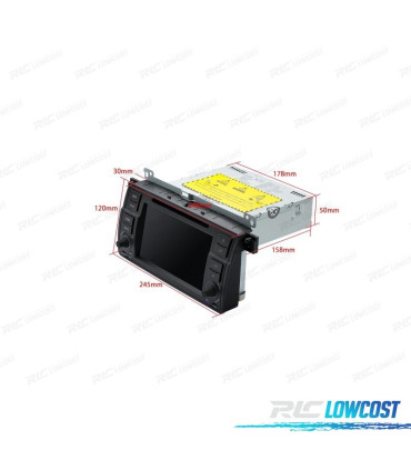 AUTORADIO 2DIN GPS ANDROID 13 BMW SÉRIE 3 E46 ÉCRAN TACTILE 7"