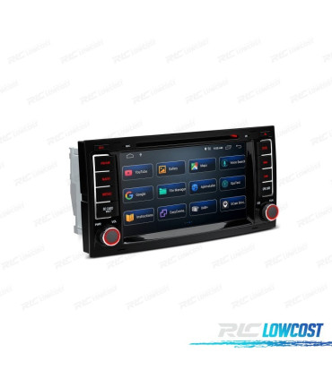 AUTORADIO 7" ANDROID 12 OCTA-CORE MULTIMÉDIA DVD GPS POUR VOLKSWAGEN VW TOUAREG MULTIVAN TRANSPORTER
