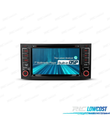 AUTORADIO 7" ANDROID 12 OCTA-CORE MULTIMÉDIA DVD GPS POUR VOLKSWAGEN VW TOUAREG MULTIVAN TRANSPORTER
