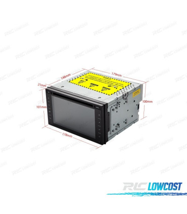 AUTORADIO UNIVERSEL GPS ANDROID 10.0 DVD SD USB ECRAN TACTIL HD