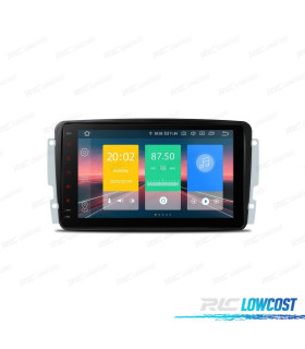 AUTORADIO GPS ANDROID 12 POUR MERCEDES VIANO VITO C W203 A W168 CLK C209 W209 G W463 98-06