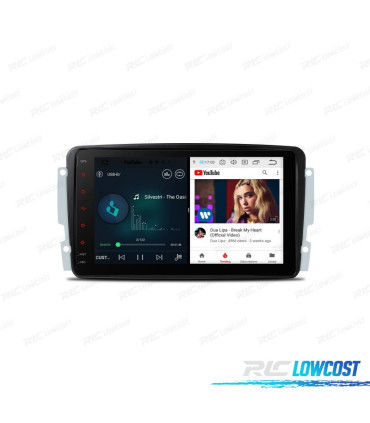 AUTORADIO GPS ANDROID 12 POUR MERCEDES VIANO VITO C W203 A W168 CLK C209 W209 G W463 98-06