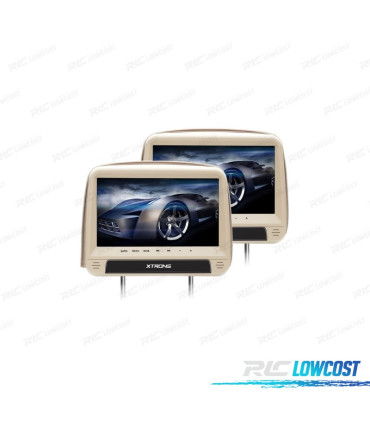 APPUIE-TÊTE MULTIMEDIA 9" BEIGE