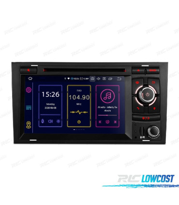AUTORADIO GPS ANDROID 12 POUR AUDI A4 B6 B7 00-08 SEAT EXEO 08-12