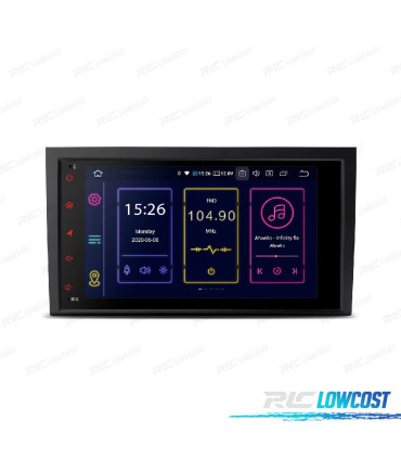 AUTORADIO 8" GPS ANDROID 12 POUR AUDI A4 B6 B7 00-08 SEAT EXEO 08-12