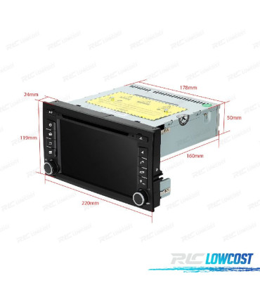 AUTORADIO GPS ANDROID 14 POUR SEAT LEON 3 13-18