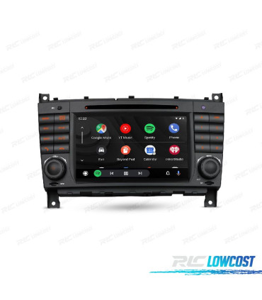 AUTORADIO GPS ANDROID 10 POUR MERCEDES W203 04-07 W209 04-06 W463 06-08