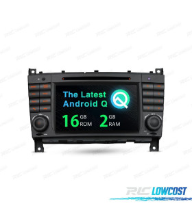 AUTORADIO GPS ANDROID 10 POUR MERCEDES W203 04-07 W209 04-06 W463 06-08