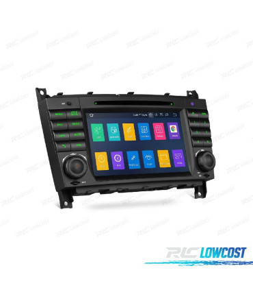 AUTORADIO GPS ANDROID 10 POUR MERCEDES W203 04-07 W209 04-06 W463 06-08