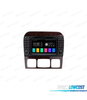 AUTORADIO GPS ANDROID 10 POUR MERCEDES S W220 98-05