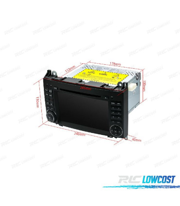 AUTORADIO GPS ANDROID 10 16GB POUR MERCEDES A 04-12 B 05-11 VITO VIANO 06-14 SPRINTER 06-12