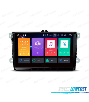 AUTORADIO GPS 8" ANDROID 10 VOLKSWAGEN VW POUR SKODA SEAT