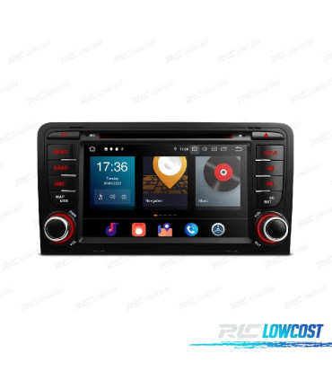AUTORADIO GPS ANDROID 12 POUR AUDI A3 8P 8PA SPORTBACK 03-12 B