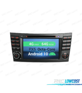 AUTORADIO GPS ANDROID 10 POUR MERCEDES CLS W219 05-06 ET W211 02-09