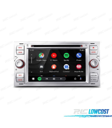 AUTORADIO GPS ANDROID 12 POUR FORD FOCUS C-MAX FIESTA GALAXY KUGA MONDEO S-MAX TRANSIT