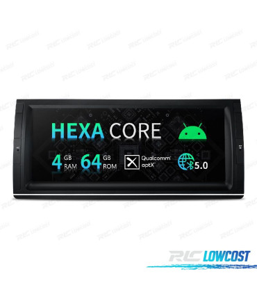 AUTORADIO GPS ANDROID 12 10.25" POUR BMW X5 E53 99-06