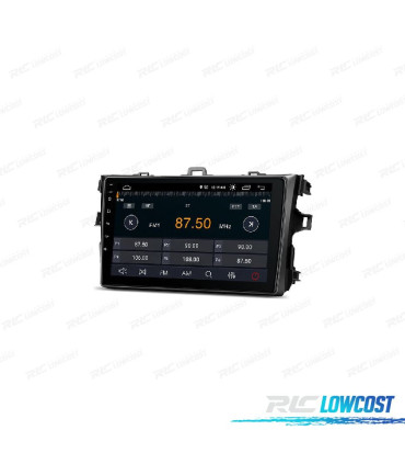 AUTORADIO GPS ANDROID 10 POUR TOYOTA COROLLA 07-13