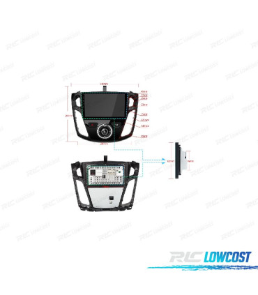 AUTORADIO GPS ANDDROID 13 POUR FORD FOCUS 12-17