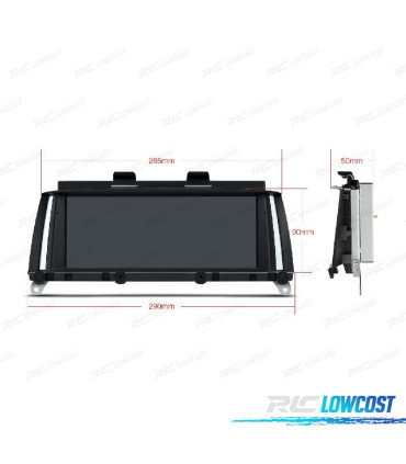 AUTORADIO GPS ANDROID 10 BMW X3 F25 11-16 X4 F26 14-16 NBT
