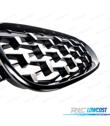 CALANDRES BMW E60 E61 03-10 DIAMANT NOIR