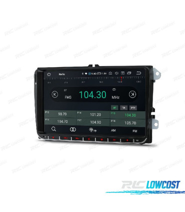 AUTORADIO 9" GPS ANDROID 14 VOLKSWAGEN VW