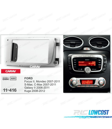 FACADE AUTORADIO 2-DIN POUR FORD FOCUS MONDEO S-MAX C-MAX GALAXY KUGA