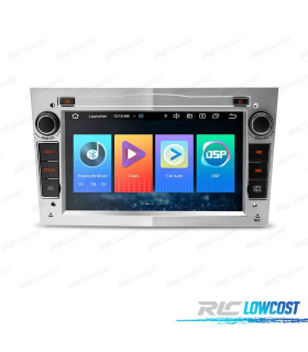 AUTORADIO GPS ANDROID 11 GRIS CLAIR POUR OPEL ASTRA H VIVARO ZAFIRA VECTRA CORSA D QUAD CORE
