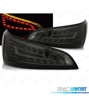 FEUX ARRIÈRE POUR AUDI Q5 08-12 LED FOND NOIR FUMÉ