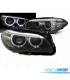 PHARES BMW F10 F11 10-13 XENON ANGEL EYES LED FOND NOIR