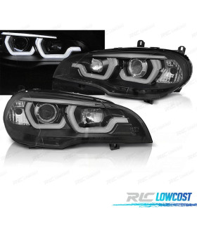 PHARES BMW X5 E70 07-13 TUBE LIGHT DRL BLACK