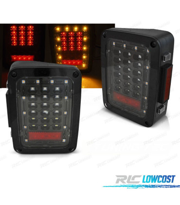 FEUX ARRIÈRE LED JEEP WRANGLER JK 07-18 NOIR