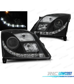 PHARES OPEL VECTRA C 02-05 LED DRL FOND NOIR