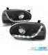 PHARES LED DAYLIGHT VOLKSWAGEN VW GOLF 3 MKIII 91-97 FOND NOIR