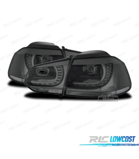 FEUX ARRIÈRE VOLKSWAGEN VW GOLF 6 08-12 LED GRIS FUMÉ