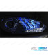 PHARES POUR VOLKSWAGEN VW GOLF 6 08-12 DRL CHROMÉ BLUE LIGHT