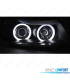 PHARES BMW E90 E91 05-08 ANGEL EYES CCFL FOND NOIR